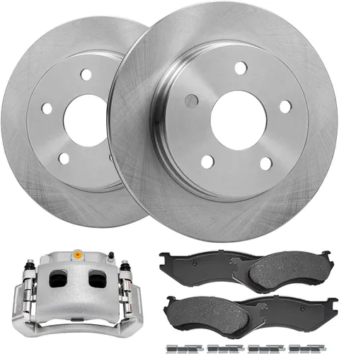 Vista 48 de Detroit Axle - Rotores de freno para Jeep Compass 2015-2022 Renegade 2016-2022 Fiat 500X 2016-2022, 2018, 2019, 2020, 2021. Reemplazo de rotores