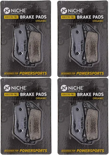 Vista 6 de NICHE Juego de pastillas de freno para Honda ST1100 PC800 Suzuki GSX250R Kawasaki Versys 650 Delantero Trasero Orgánico