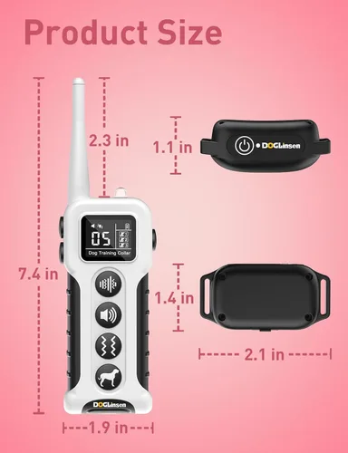 Vista 6 de Collar de entrenamiento para perros sin choque, collar vibratorio para perros pequeños, medianos y grandes, sin golpes, sin puntas