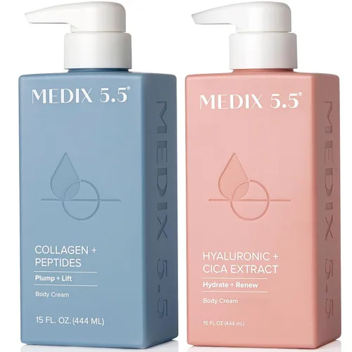 Vista 25 de Medix 5.5 Crema hidratante reafirmante con loción corporal de retinol Tratamiento para el cuidado de la piel crepey Crema corporal con retinol