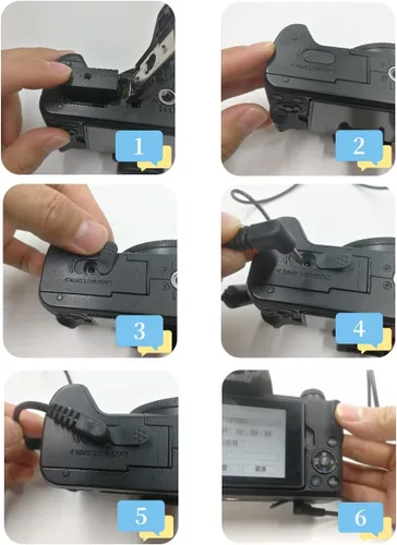 Vista 4 de ACK-E12 Adaptador de corriente LP-E12 Kit de batería simulada con cable para cámaras Canon EOS M, M2, M10, M50, M50 Mark II, M100, M200, Kiss M, M2