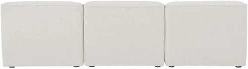 Vista 5 de Meridian Furniture 683Cream-S99 Colección Miramar Modern Sofá modular tapizado con textura de lino contemporáneo, crema, 99 pulgadas de ancho x 38