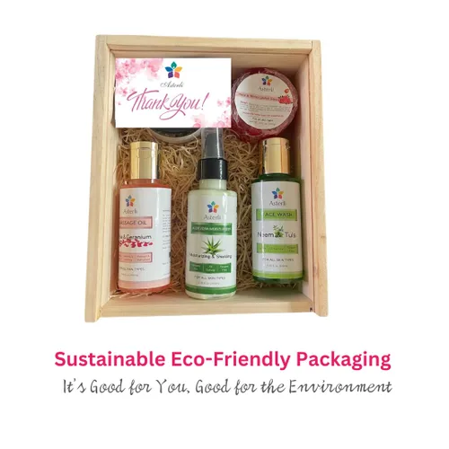 Vista 10 de Caja de regalo natural 5 en 1 para el cuidado de la piel para mujeres, regalos únicos para mujeres, regalo para mujer que lo tiene todo