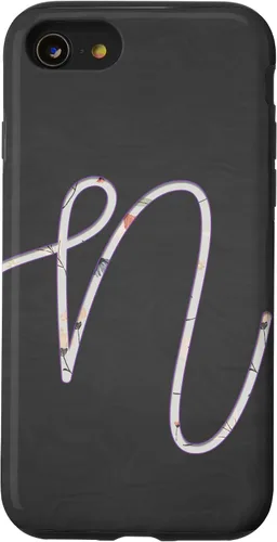 Vista 18 de Carcasa para iPhone 16 con monograma de letra N de plata clara