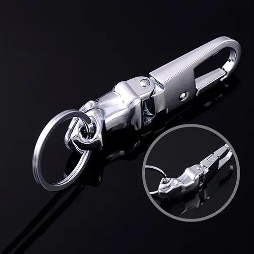 Vista 5 de Acespeed Llavero de metal, llavero, organizador de cadena, colgante de metal 3D, colgante clásico, regalo de cumpleaños, regalo familiar para hombre