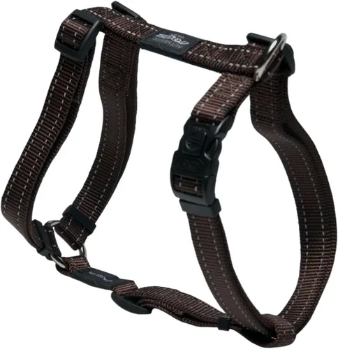 Vista 11 de Arnés reflectante ajustable en H para perros extragrandes; collar y correa a juego disponibles, amarillo