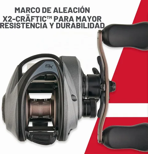 Vista 7 de Abu Garcia Revo SX Carrete de Pesca de Bajo Perfil