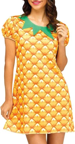 Vista 3 de Fun World Piña Flirty Fruit para mujer, Amarillo