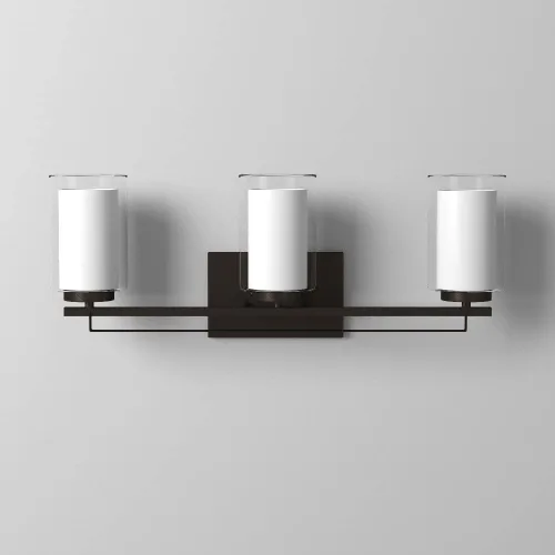 Vista 7 de Minka Lavery Parsons 6103-84 - Lámpara de pared para baño, 3 luces, níquel