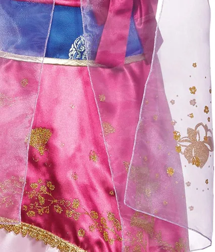 Vista 5 de Disney Disfraz Mulan Deluxe para adultos para mujer Rosado talla única