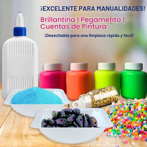 Vista 7 de Pesar barcos medianos 3.4 fl oz, paquete de 125 bandejas de plástico