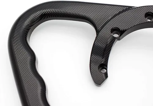 Vista 6 de Manija de pasajero CNC para motocicleta, mango de tanque compatible con Yamaha YZF R25 R3 MT03 2014 2015 2016 2017 2018 2019 2020
