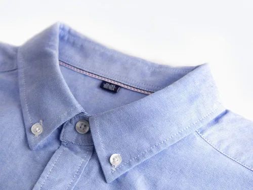 Vista 3 de ebossy - Camisa de vestir de manga larga con botones para hombre