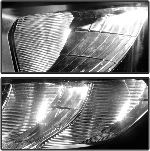 Vista 7 de ACANII - Para [estilo sin proyector] 2019-2021 Toyota RAV4 bisel negro LED faros delanteros montaje izquierda + derecha par
