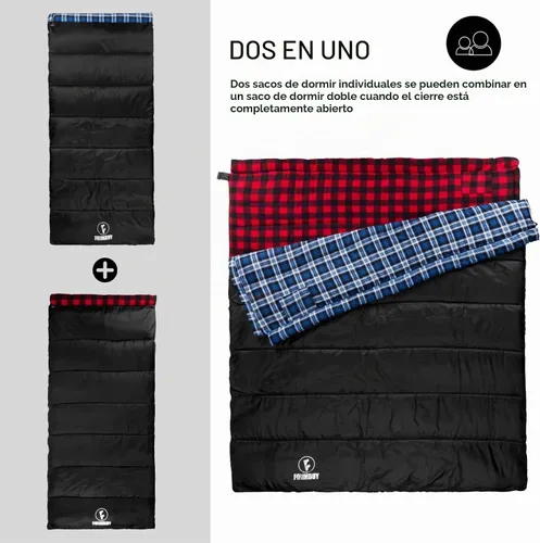 Vista 5 de Cotton Flannel Sleeping Bag for Adults, Camping Sleeping Bag