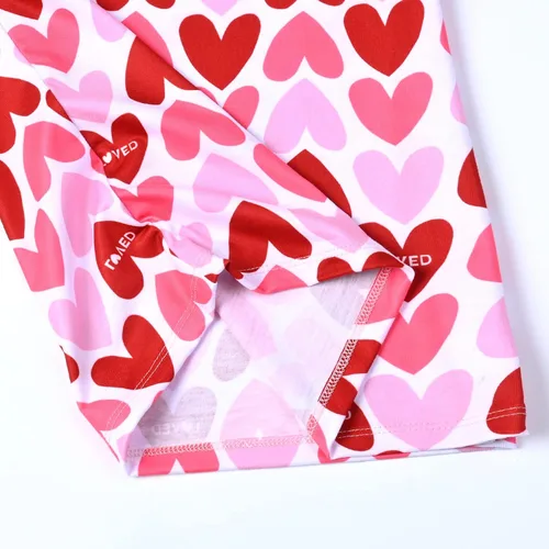 Vista 5 de QPANCY Pijamas de verano para niñas, conjuntos de pijamas de manga corta para dormir de verano