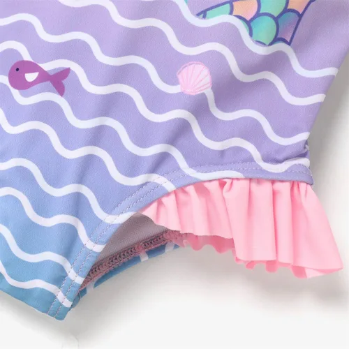 Vista 5 de Peppa Traje de baño de sirena de océano para bebé niña pequeña