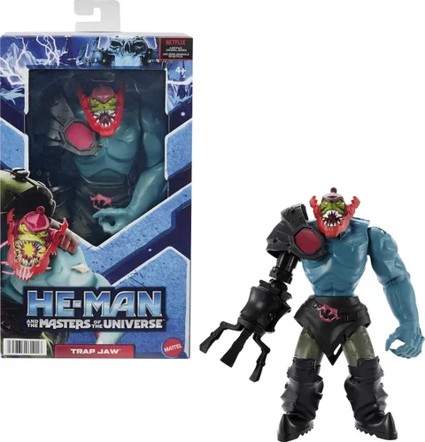 Vista 8 de Masters of the Universe and He-Man - Figura grande de He-Man con accesorio inspirado en la serie animada Motu Netflix, juguete coleccionable de 8.5