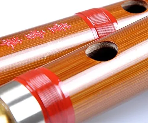 Vista 5 de OrientalMusicSanctuary ATTESTADO: Dong Xue Hua Dizi Modelo 8881 - Flauta de bambú china (juego completo de 5 (CDEFG) con estuche de aluminio