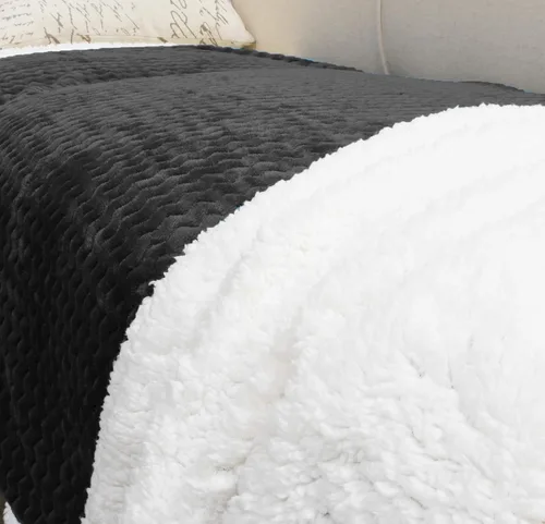 Vista 5 de Catalonia Sherpa - Manta para sofá cama, súper suave, cómoda y esponjosa reversible. Cobija de felpa de lana para todas las estaciones para adultos