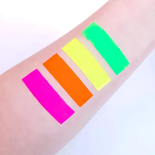 Vista 2 de Blacklight - Pintura facial y corporal de 0.34 onzas, fluorescente neón (0.34 onzas líquidas (paquete de 4))