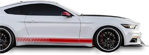 Vista 9 de Calcomanías de rayas laterales basculantes compatibles con Ford Mustang de todas las generaciones (182B)