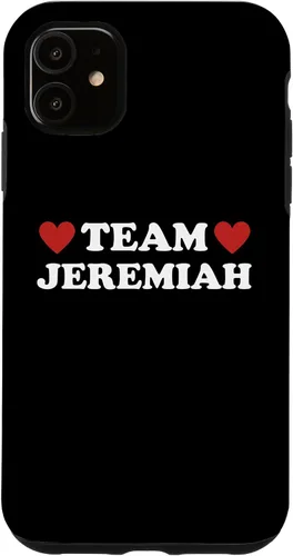 Vista 8 de Team Jeremiah I Love Jeremiah I Heart Jeremiah Case for iPhone 17