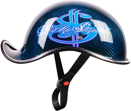 Vista 12 de Medio casco de motocicleta aprobado por ECE/DOT para adultos, casco de motocicleta para hombres y mujeres, casco de motocicleta vintage, medio casco