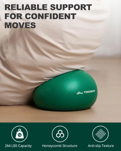 Vista 4 de Trideer Exercise Balls Physical Therapy, 9 Inch Pilates Ball Between Knees for Physical Therapy, Mini Exercise Ball - Yoga Ball, Small Workout Balls