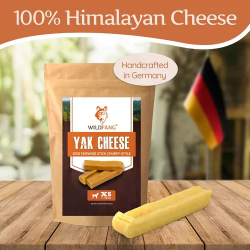 Vista 6 de Wildfang® Yak Chews, XS para perros de menos de 22 libras – Varilla dental para perros, dureza como el queso de yak del Himalaya, palitos de queso