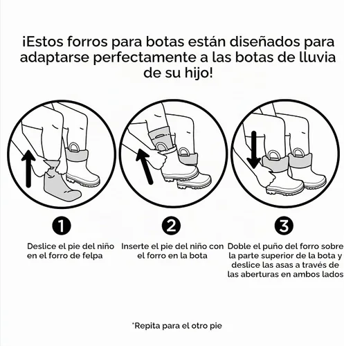 Vista 6 de Disney Botas de lluvia para niña con forro suave extraíble para nieve Minnie Mouse