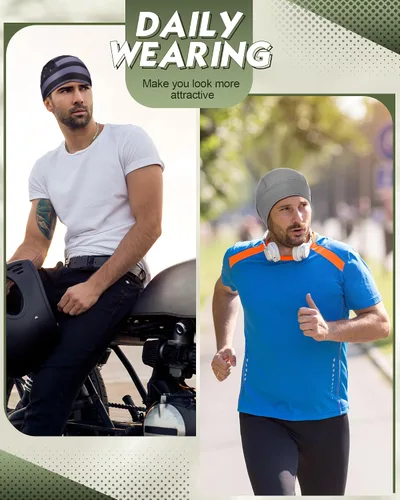 Vista 6 de 15 piezas Do Rag Skull Cap Enfriamiento Casco Liner Sudor Absorbe la Cabeza Envolturas Bandana Beanie Bicicleta Casco Liner para Hombres Mujeres