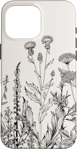 Vista 19 de iPhone 16 Cute Wildflowers Pattern Design Floral Case