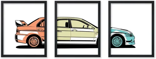 Vista 49 de Poster Master Póster de coche – Impresión clásica de coche – Arte de vehículo – Gran decoración de pared de garaje u oficina – 8 x 10 pulgadas