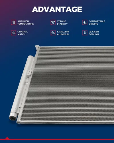 Vista 6 de Condensador de CA A/C Aire Acondicionado - Compatible con Focus 2015-2018, Reemplazar #FO3030257, 7-4914, F1FZ19712A, 1857751, F1F119710CA, 2010808