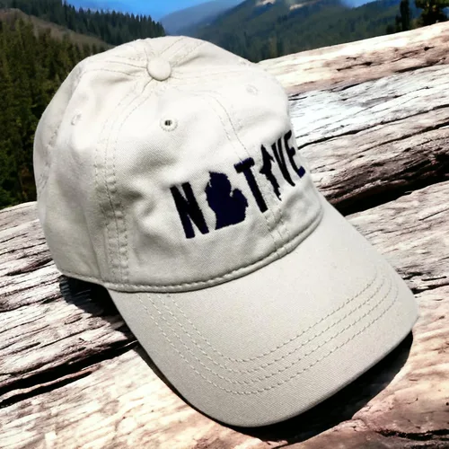Vista 2 de Michigan Native - Gorra de béisbol de seis paneles sin estructurar para hombre, gorra de ajuste de gancho y bucle, talla única (piedra), Piedra