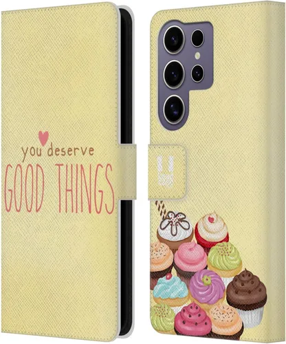 Vista 110 de Head Case Designs Assortment Cupcakes Happiness Leather Wallet Case Compatible with Samsung Galaxy A07 4G Surtido