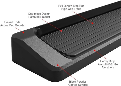 Vista 5 de APS - Estribo iBoard para Dodge RAM Crew camioneta de 4 puerta de tamaño completo.