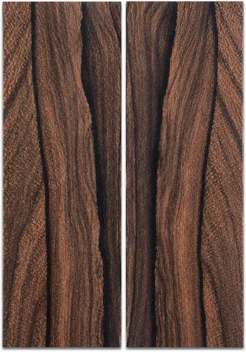 Vista 19 de IECAP LLC Paneles de madera a espejo de madera de palo negro africano para mango de cuchillo – Materiales para mango de cuchillo – Escalas