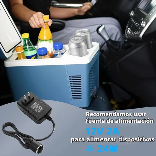 Vista 7 de Convertidor de CA a CC de 12 V 2 A, 24 W Max Cable adaptador de corriente para encendedor de cigarrillos de automóvil, transformador de 110-240 V a