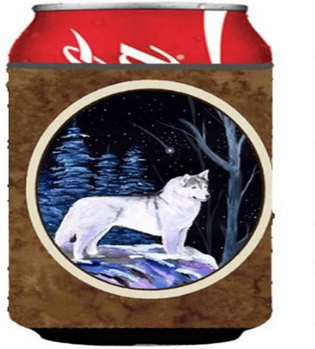 Vista 183 de Caroline's Treasures SS8447CC Starry Night English Bulldog - Enfriador para latas o botellas, lavable, funda plegable con aislamiento para bebidas