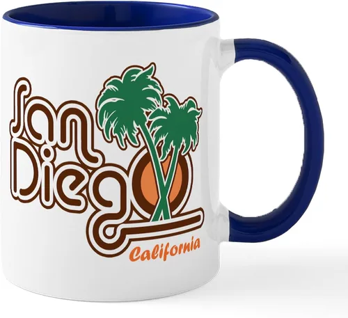 Vista 49 de CafePress Taza de café de cerámica de 11 oz (11.0 fl oz) de San Francisco Blanco - Taza San Francisco