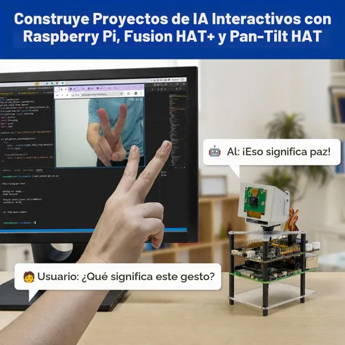 Vista 5 de SunFounder Kit de laboratorio AI Fusion para Raspberry Pi 5/4/3B+/Zero 2w, LLMs ChatGPT/Gemini/Grok, YOLO & OpenCV y MediaPipe, Python, cursos