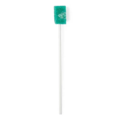 Vista 3 de Medline DenTips - Hisopos orales tratados, color verde, paquete de 10 hisopos