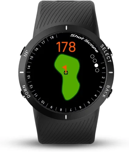 Vista 3 de Shot Scope V5 Reloj GPS, seguimiento de disparos, 36k+ cursos precargados, mapas de curso completo, sin suscripción (negro)