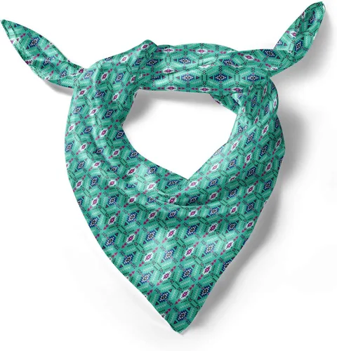 Vista 2 de Ambesonne Guatemalan Head Scarf, Colombian Art, Hair Wrap