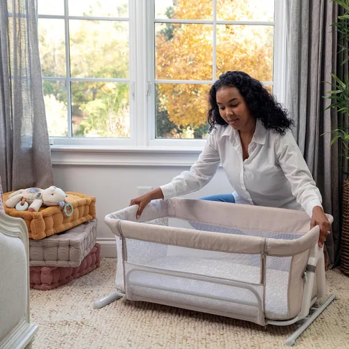 Vista 9 de Ingenuity Dream Closer 2 en 1 - Cuna para dormir, plegable y portátil, de 0 a 5 meses