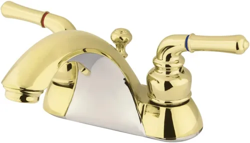 Vista 5 de Kingston Brass KB2628 Naples - Grifo de lavabo central de 4 pulgadas, níquel cepillado