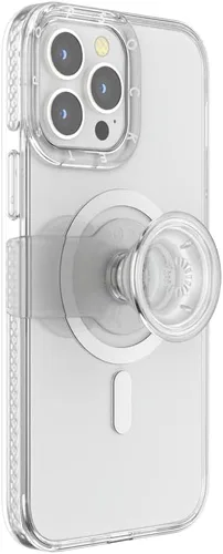 Vista 7 de PopSockets Funda para iPhone 13 Pro Max con agarre y deslizamiento para teléfono, compatible con carga inalámbrica, color negro