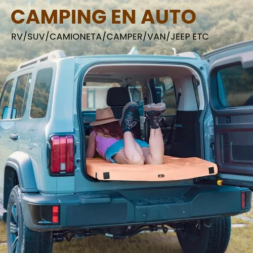 Vista 7 de Gaialoop Colchón de futón enrollable Glamping de espuma viscoelástica, cama japonesa para el suelo, colchón de campamento, colchoneta para dormir